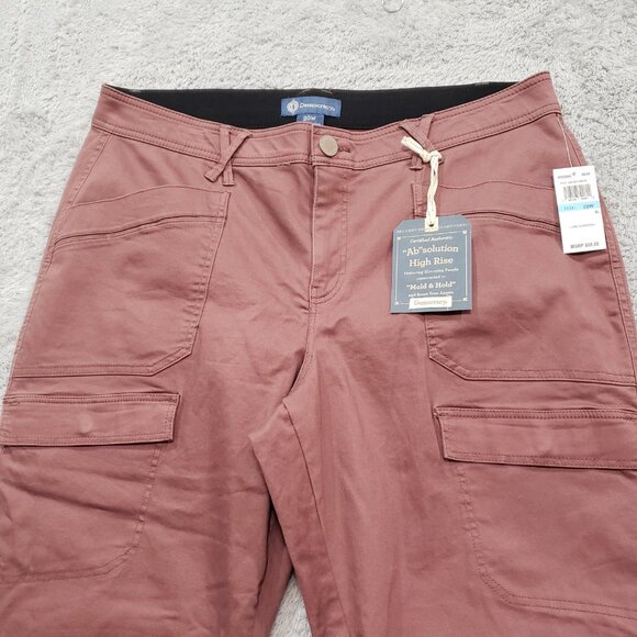 Democracy Sizes "Ab"solution® High Rise Roll Cuff Plus Cargo Utility Pant NWT - Picture 9 of 13